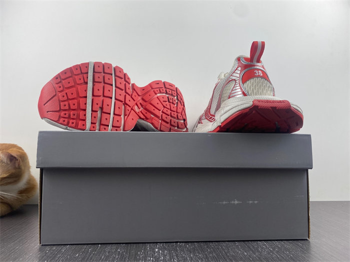 Balenciaga 3XL White Red 734734 W3XL2 9060