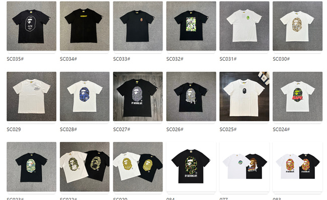 BAPE T Shirt Contact Customer Service for Detail Info