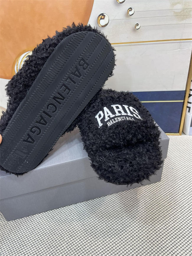 Balenciaga Furry Slide Sandal
