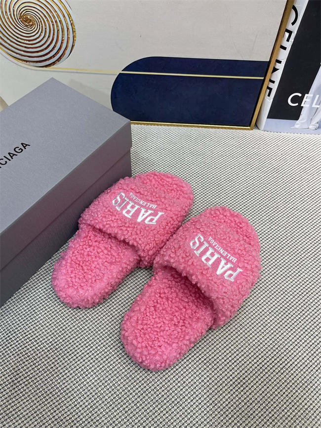 Balenciaga Furry Slide Sandal