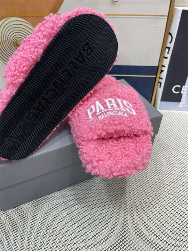 Balenciaga Furry Slide Sandal