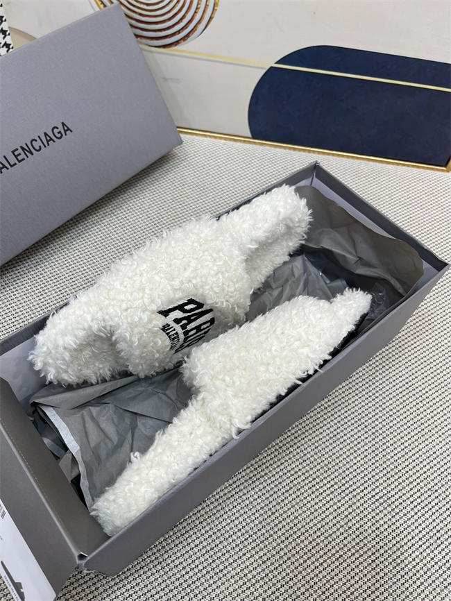 Balenciaga Furry Slide Sandal