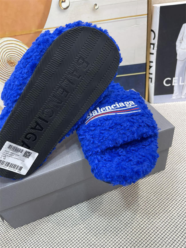 Balenciaga Furry Slide Sandal