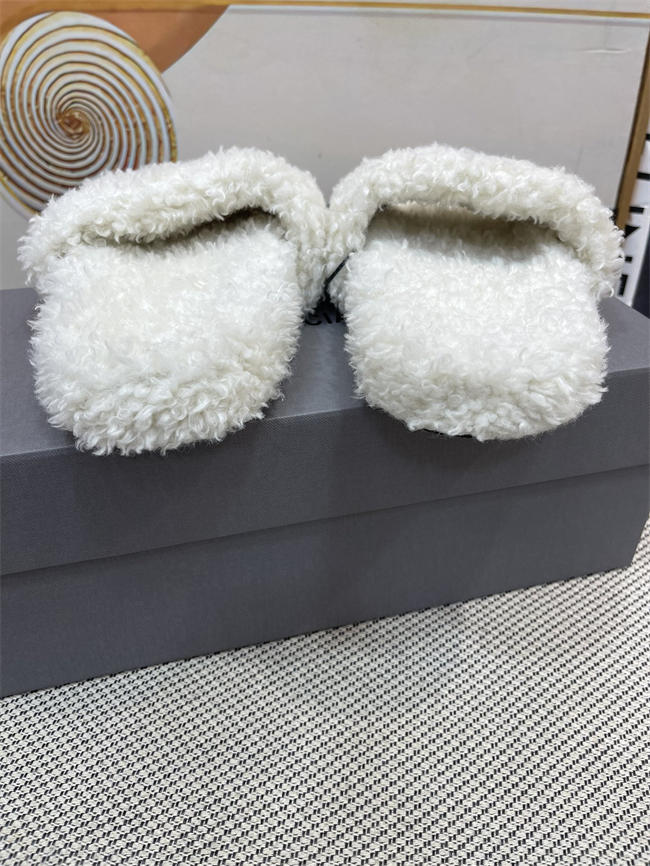 Balenciaga Furry Slide Sandal