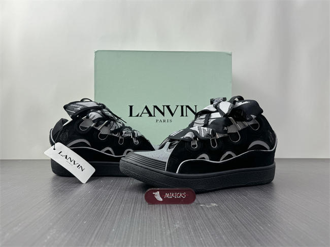 Lanvon Curb SneakerBlack Grey FM-SKRK11-REFL-P2210
